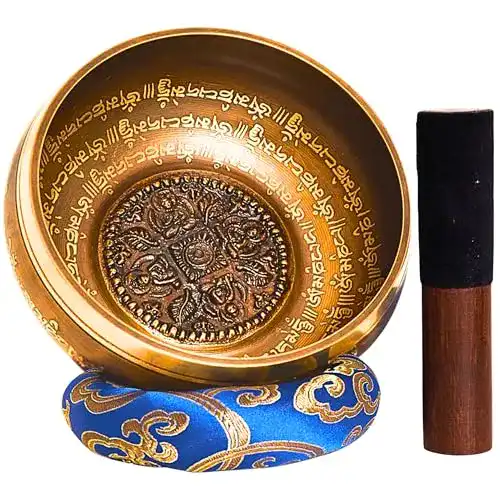 Klangschale Hātakāma aus Nepal Tibetisches Set für Meditation