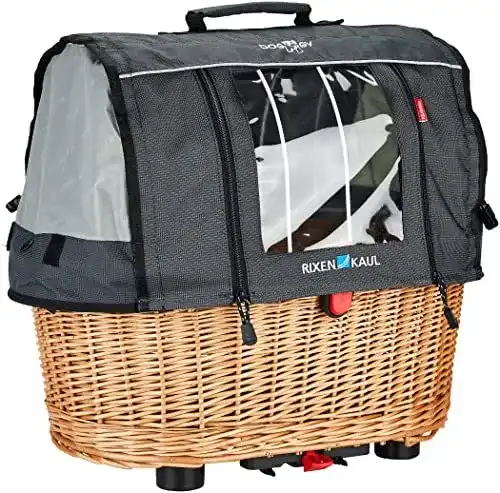 Hundefahrradkorb KlickFix Doggy Basket Plus für sicheres Reisen