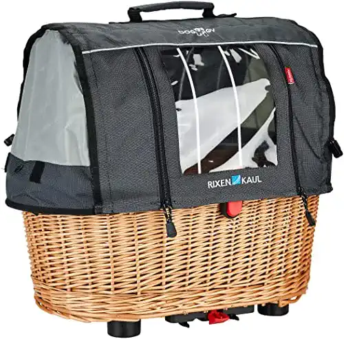 Hundefahrradkorb KlickFix Doggy Basket Plus für sicheres Reisen