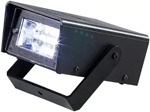 Lunartec Stroboskop: LED-Disco-Strobe mit Batteriebetrieb