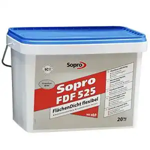 Flüssigfolie Sopro Flächendicht FDF 20 kg Eimer grau für Abdichtungen
