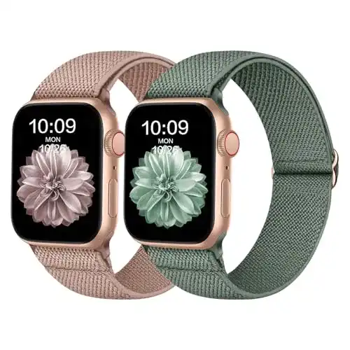 Elastisches Nylon Armband für Apple Watch von Recoppa