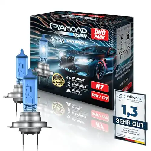 H7 Birne Diamond Vision 2x H7 12V 55W Xenon Look Halogen