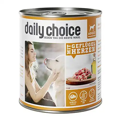 Hunde-Nassfutter Daily Choice 6 x 800 g – Getreidefreies Futter für Hunde