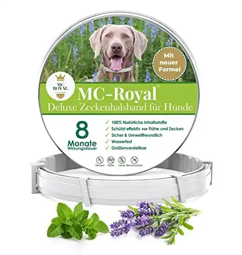 Zeckenhalsband für Hunde MC-Royal Deluxe mit natürlichem Schutz
