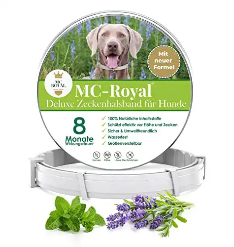 Zeckenhalsband für Hunde MC-Royal Deluxe mit natürlichem Schutz