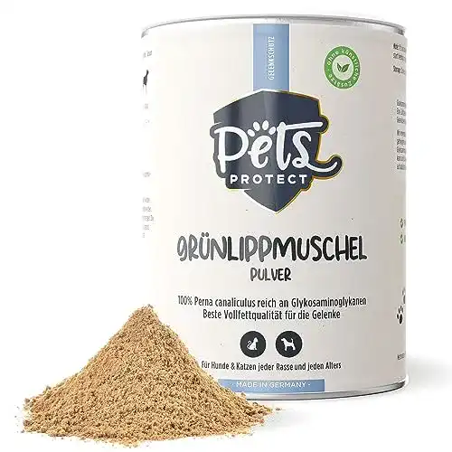 Grünlippmuschel Pulver für Katzen und Hunde von Pets Protect