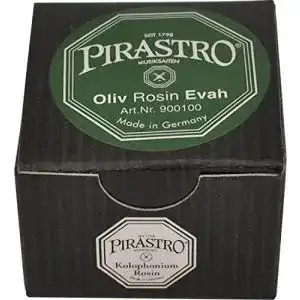 Kolophonium Pirastro Oliv und Evah Pirazzi für Darm- und Kunststoffsaiten