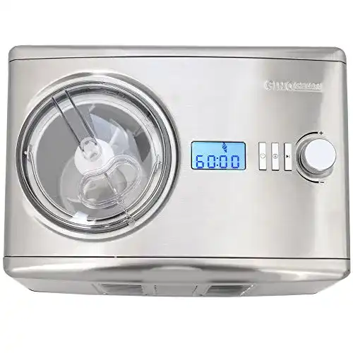 Eismaschine mit Kompressor Gino Gelati IC-250W aus Edelstahl