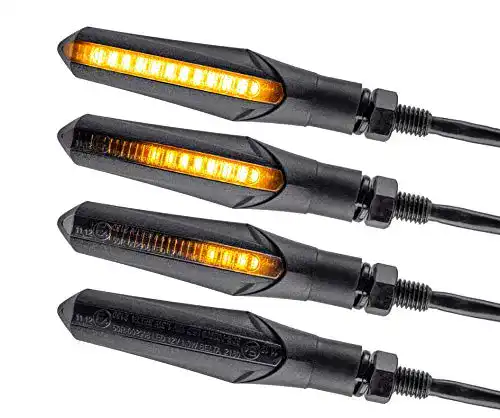 Motorrad Blinker Simda Pro E Mark LED mit Laufeffekt und E Prüfzeichen