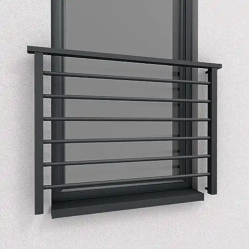 Französischer Balkon Fello Alu Light Aluminium Stabgeländer