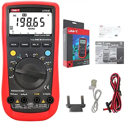 Strommessgerät UNI-T UT61E Digitalmultimeter mit Wahr RMS