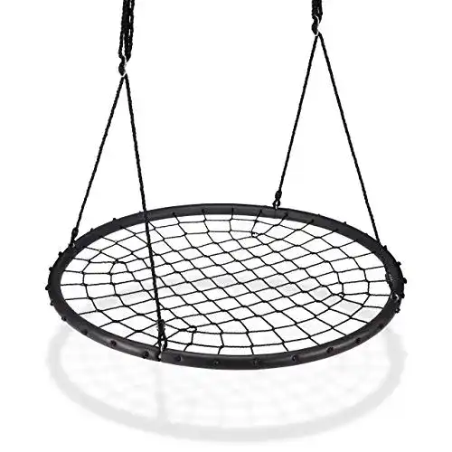 Nestschaukel Relaxdays Ø 120 cm für Garten und Innenbereich