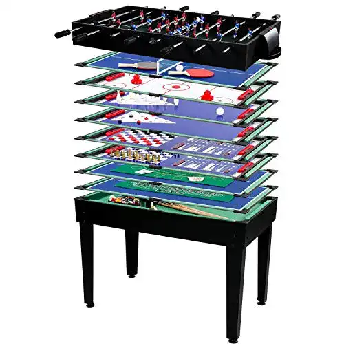 Tischkicker für Kinder – Games Planet Multigame Spieletisch 15 in 1