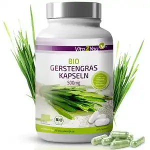 Gerstengras Kapseln 360 Stück von Vita2You – Bio Qualität