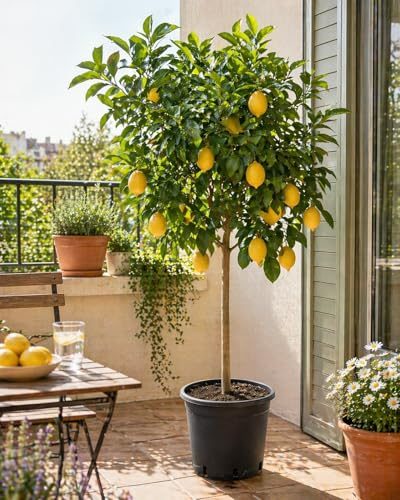 Zitruspflanzen Blumen-Senf Citrus limon Lunario 140-170 cm