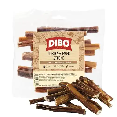 Ochsenziemer Dibo 12cm Stücke 15 Stück Naturkau-Snack