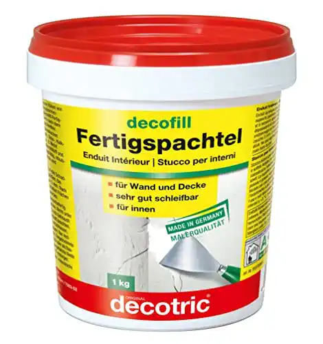 Decotric Decofill Gebrauchsfertige Spachtelmasse 1 kg für Innenbereich