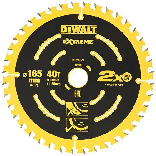 Dewalt Extreme Kreissägeblatt DT10301 165×20 für präzise Schnitte