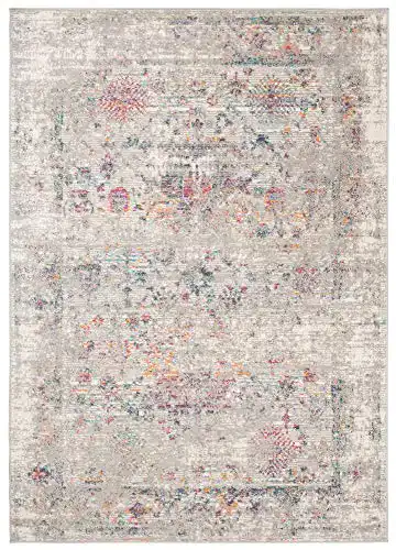 Vintage Teppich Carpeto Rugs für Wohnzimmer Kurzflor mit abstraktem Muster