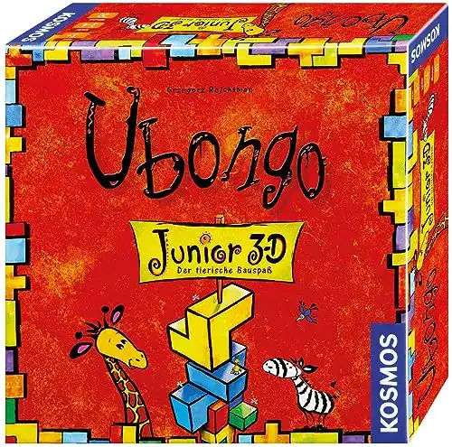 Ubongo Kosmos 697747 3-D Junior – Kinderspiel mit 3D-Bausteinen