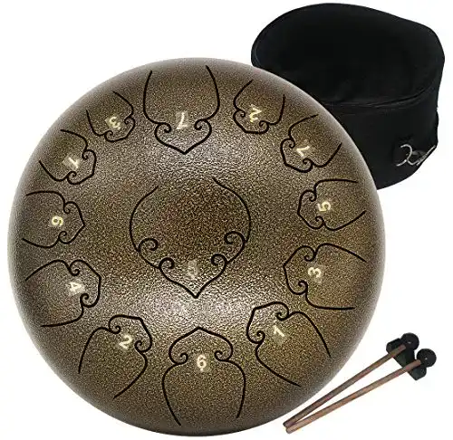 Handpan Amkoskr Stahlzungentrommel 12 Zoll 30 cm