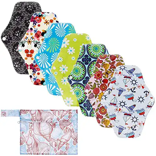 Waschbare Stoffbinden Rovtop 7 Stück 25,4 cm für Damen
