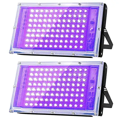 Glostars 100W LED UV Schwarzlicht Strahler für Innen- und Außenbereich