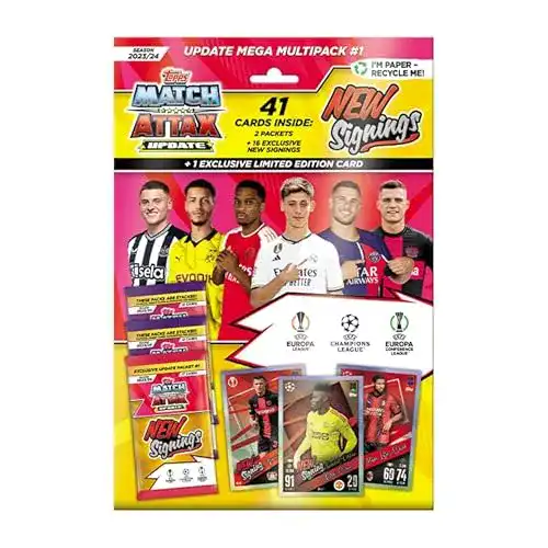 Fußballkarten Match Attax Topps 23/24 Update Mega Multipack