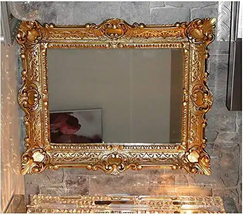Barock Spiegel Lnxp Wandspiegel im Goldrahmen 56×46 cm