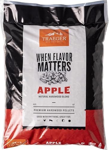 Traeger Hartholzpellets Apfel (Apple) 9 kg für Grill und Räucherofen