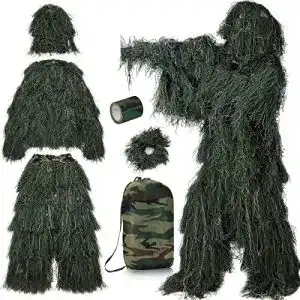 Tarnanzug Pellor 3D Ghillie für Männer im 6-teiligen Set