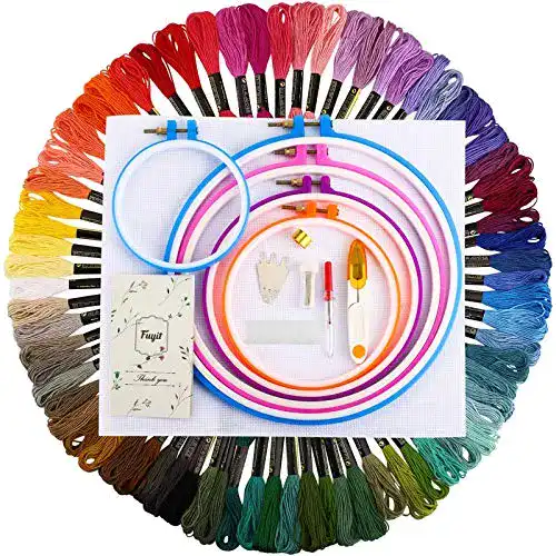 Stickset Fuyit Embroidery Starter Kit für Anfänger
