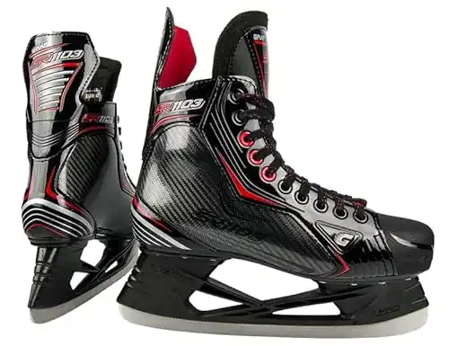 Graf Ultra SR1103 Schlittschuhe für Senioren, geschliffen, Größe 40