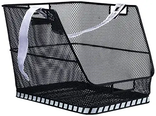 Fahrradkorb Basil Class Black für Gepäckträger, 38 x 31 x 27 cm