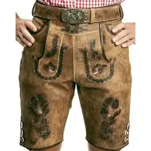 Lederhose Symphonie Westerwald für Herren in braun, Gr. 46