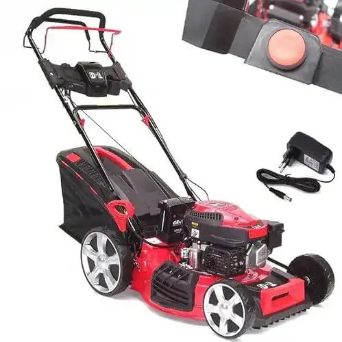 Benzinrasenmäher mit Elektrostarter und 51 cm Schnittbreite