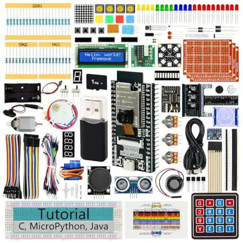 Arduino Starter Kit Freenove ESP32 Dev CAM Board mit Tutorial und Projekten