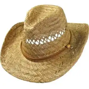 Cowboyhut von Harrys-Collection Texashut mit Kinnriemen in Größe M