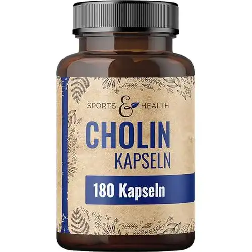 Cholin CDF Sports & Health Solutions Kapseln hochdosiert, 180 Stück