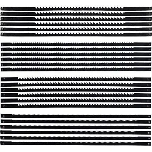 RtottiM Dekupiersägeblatt Set mit 24 Blättern, 127 mm