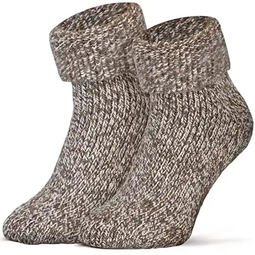 Piarini ABS Wollsocken für den Winter – Rutschfeste Stoppersocken