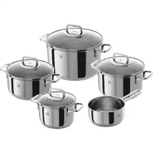 Zwilling Quadro Kochtopf-Set 5-teilig mit 4 Deckeln