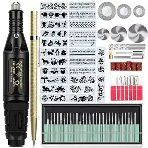 Wukong Gravierstift Set 81 Teile – Elektrisches Gravurwerkzeug