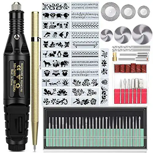 Wukong Gravierstift Set 81 Teile – Elektrisches Gravurwerkzeug