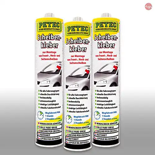 Petec Scheibenkleber Bundle mit 3 Kartuschen à 310 ml