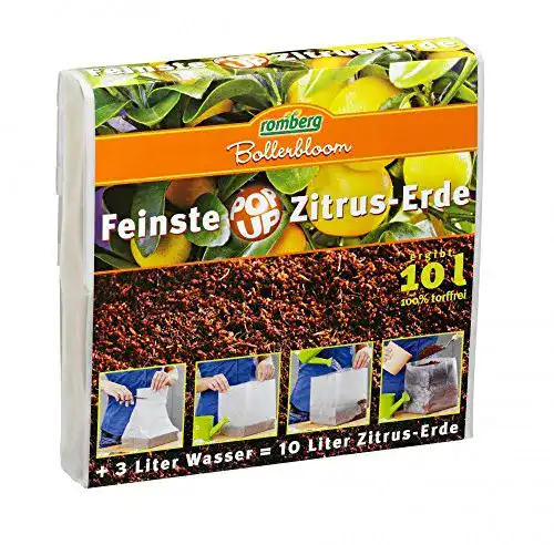 Zitruserde Romberg 76520K für Zitruspflanzen 10 Liter Pop-Up-Packung