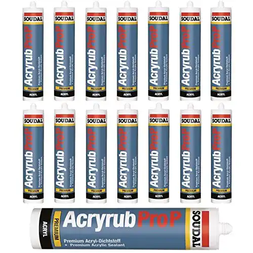 Acryl-Dichtstoff Soudal Acryrub Pro P 15x 310 ml weiß