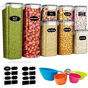 Baozun Vorratsdosen 8er Set stapelbar und luftdicht