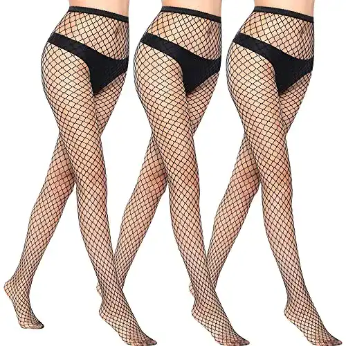 Netzstrumpfhose Libella 3er Set Schwarz für Damen